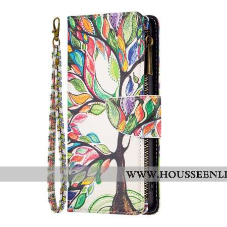 Housse iPhone 16 Plus Portefeuille Arbre de Vie