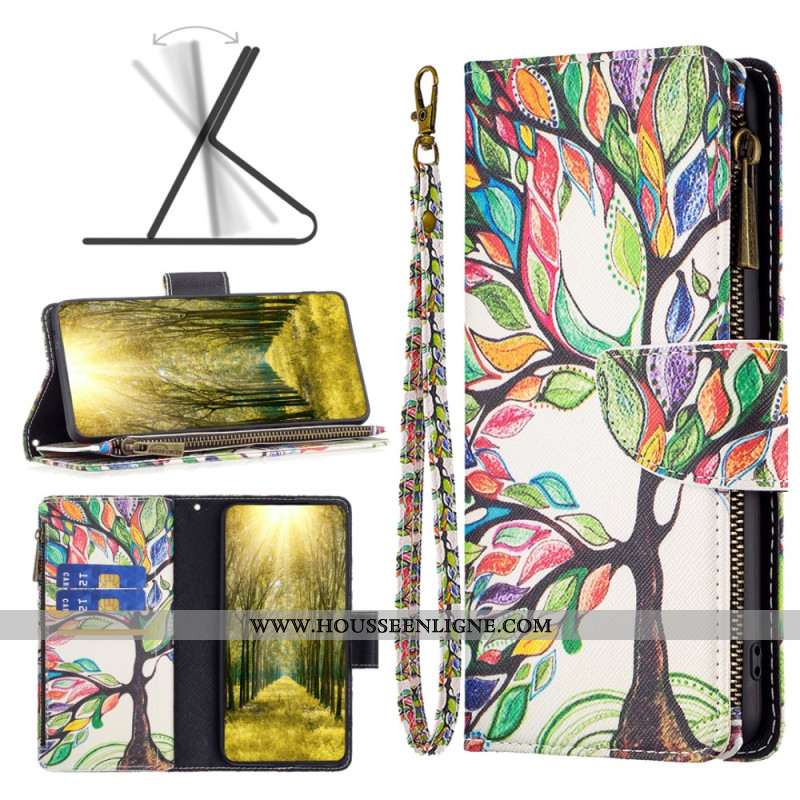 Housse iPhone 16 Plus Portefeuille Arbre de Vie