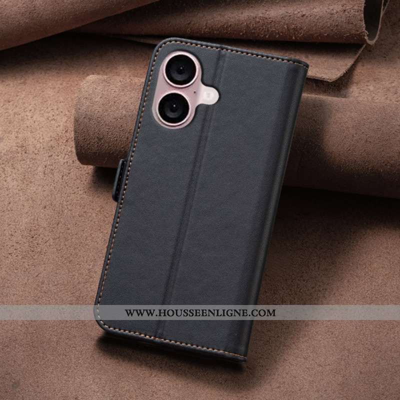 Housse iPhone 16 Plus Style Cuir BINFEN COLOR