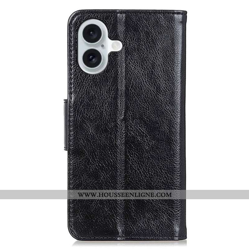 Housse iPhone 16 Plus Texture Nappa