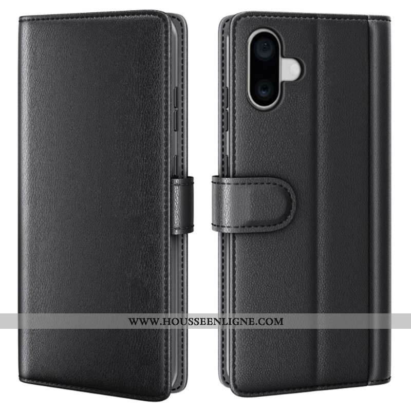 Housse iPhone 16 Plus Véritable Cuir