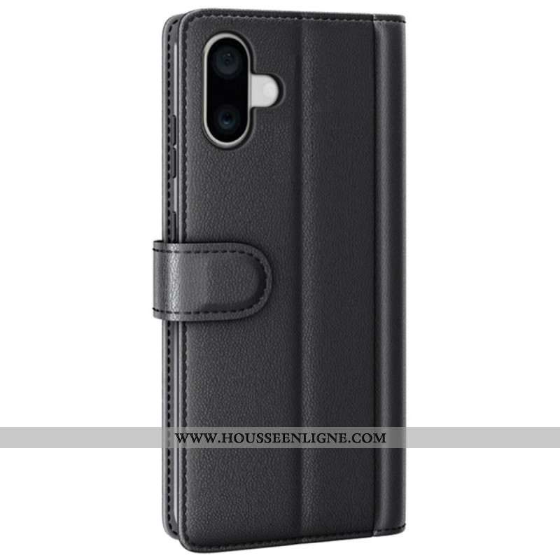 Housse iPhone 16 Plus Véritable Cuir