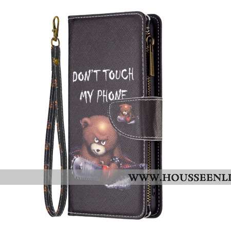 Housse iPhone 16 Portefeuille Ours