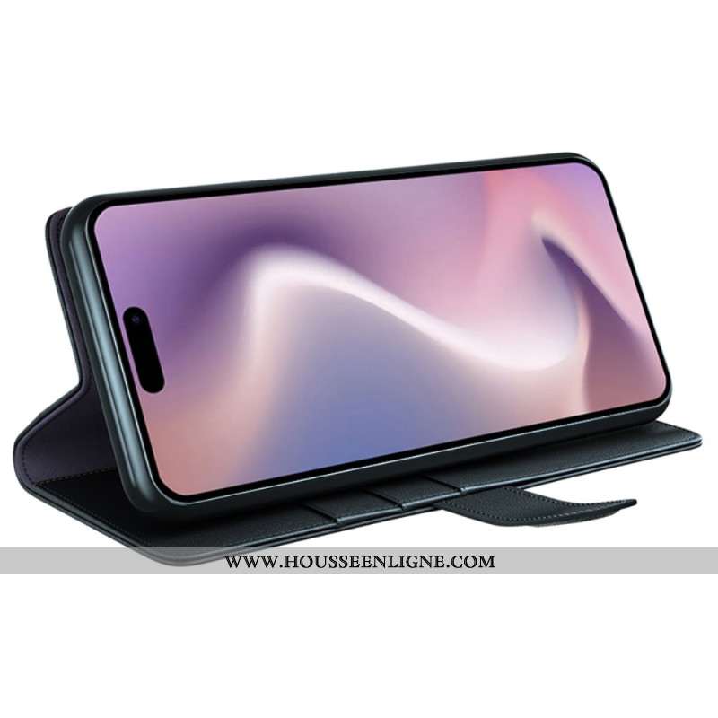 Housse iPhone 16 Pro Cuir Véritable