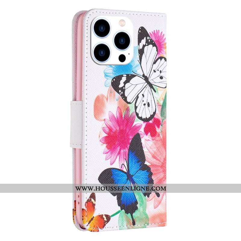 Housse iPhone 16 Pro Deux Papillons