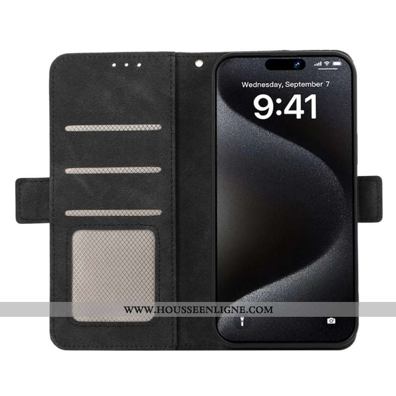 Housse iPhone 16 Pro Effet Daim Blocage RFID ABEEL