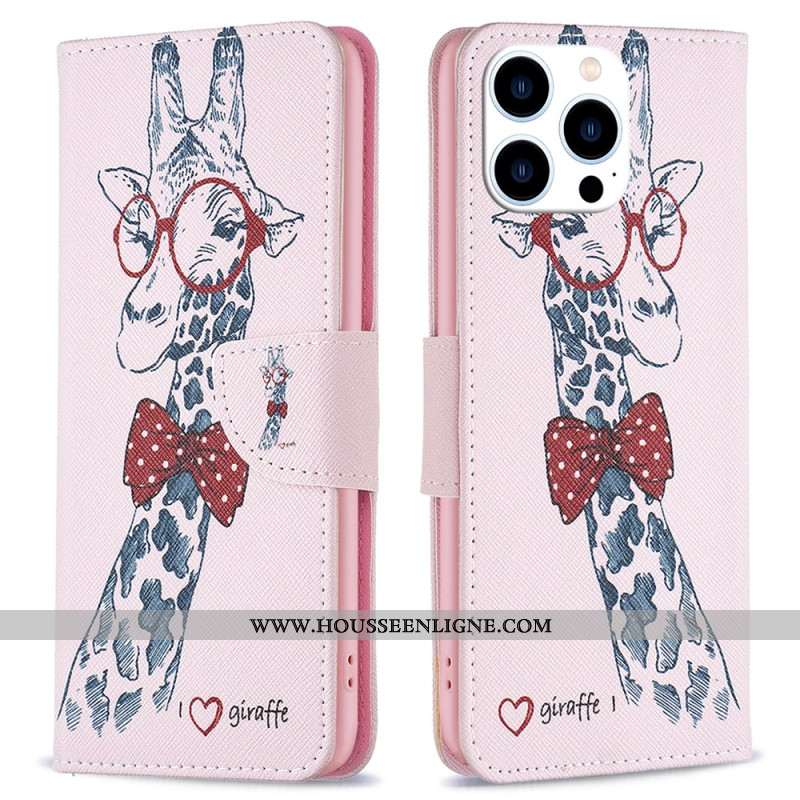 Housse iPhone 16 Pro Girafe