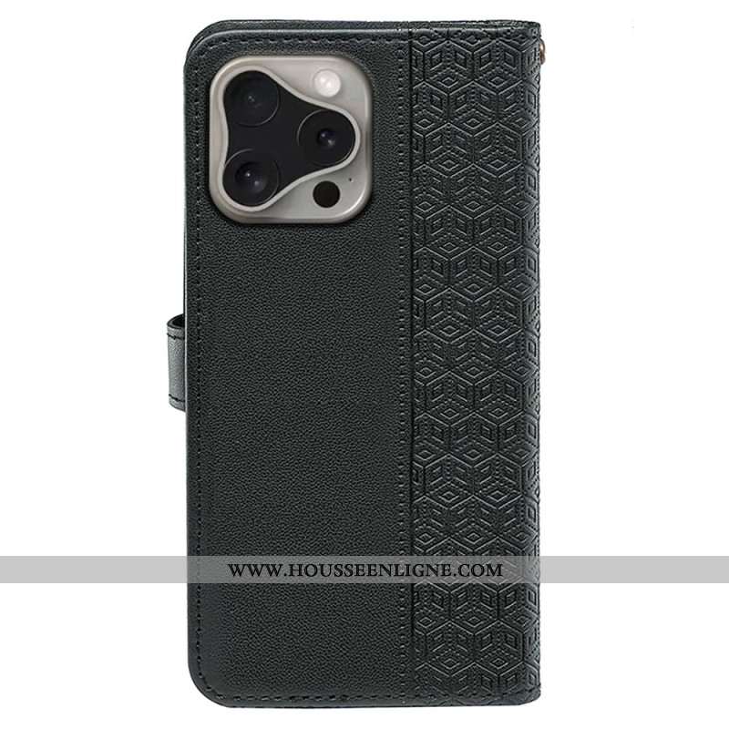 Housse iPhone 16 Pro Grille Cubique