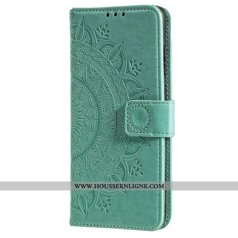 Housse iPhone 16 Pro Mandala Soleil à Lanière