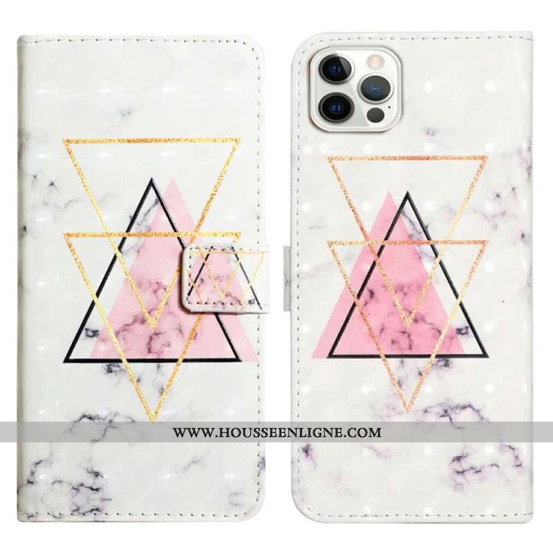 Housse iPhone 16 Pro Marbre Triangle