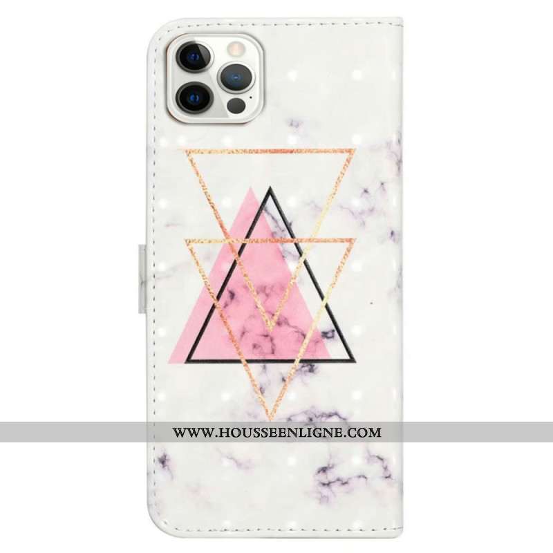 Housse iPhone 16 Pro Marbre Triangle