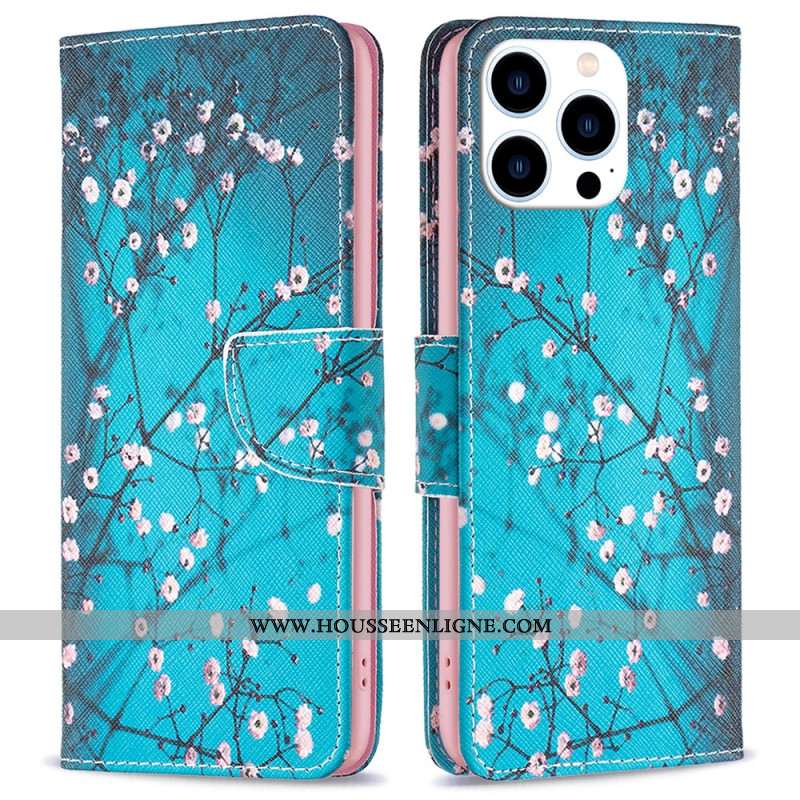 Housse iPhone 16 Pro Max Branches Fleuries