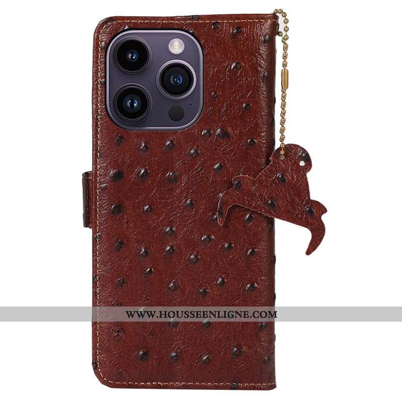 Housse iPhone 16 Pro Max Cuir Texture Premium