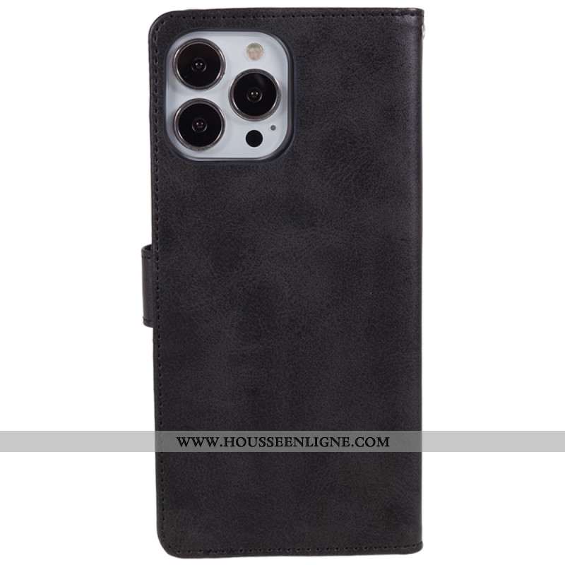 Housse iPhone 16 Pro Max Design Simili Cuir