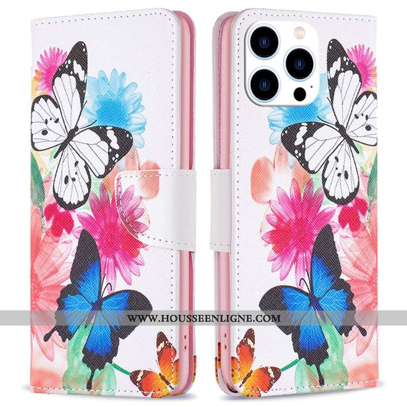 Housse iPhone 16 Pro Max Deux Papillons