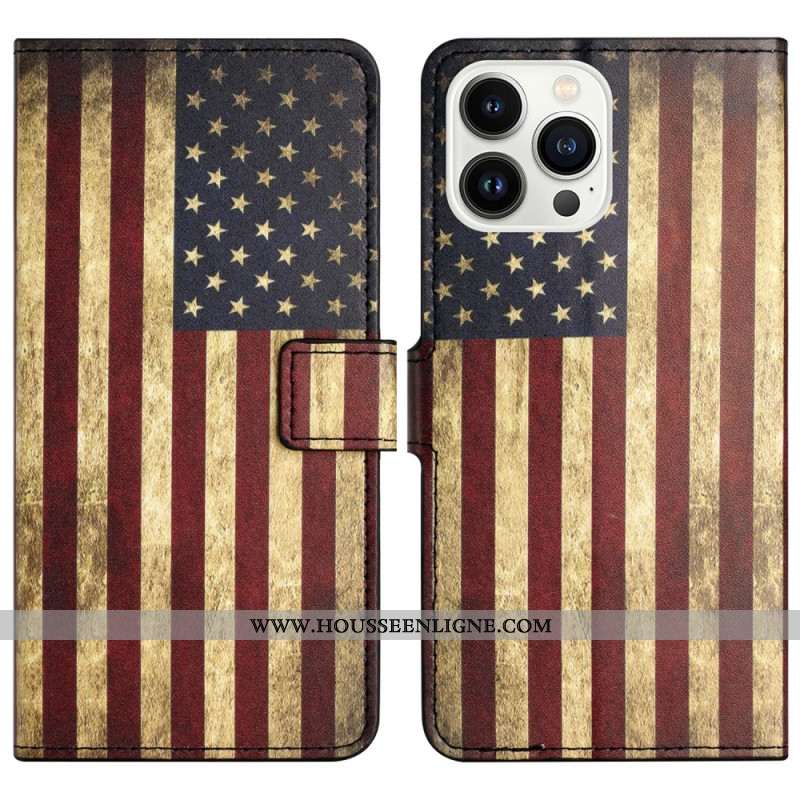 Housse iPhone 16 Pro Max Drapeau américain