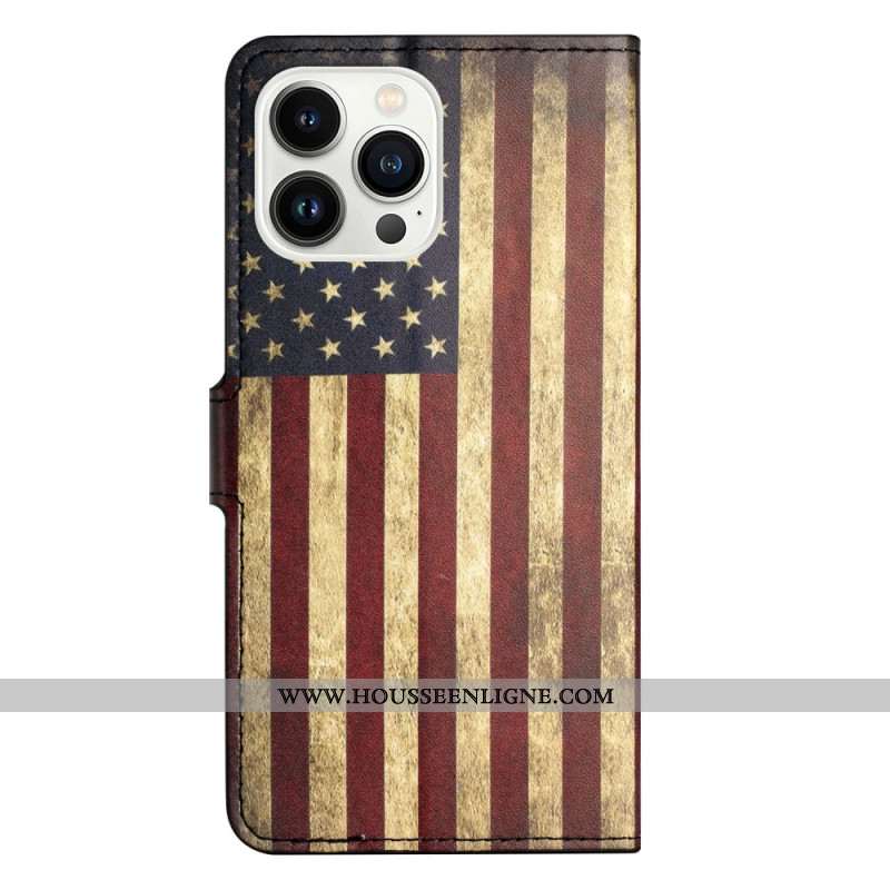 Housse iPhone 16 Pro Max Drapeau américain