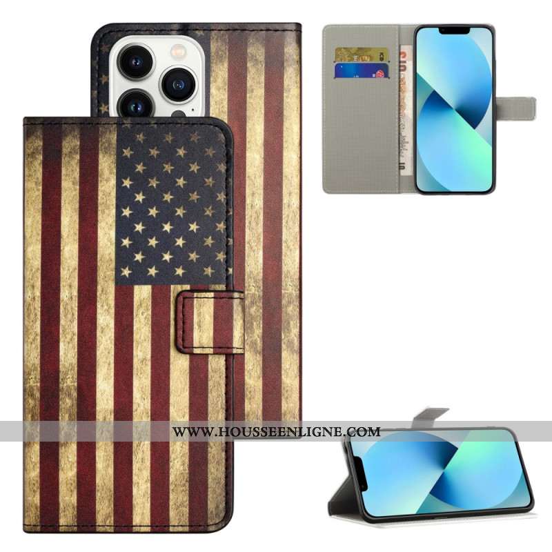 Housse iPhone 16 Pro Max Drapeau américain