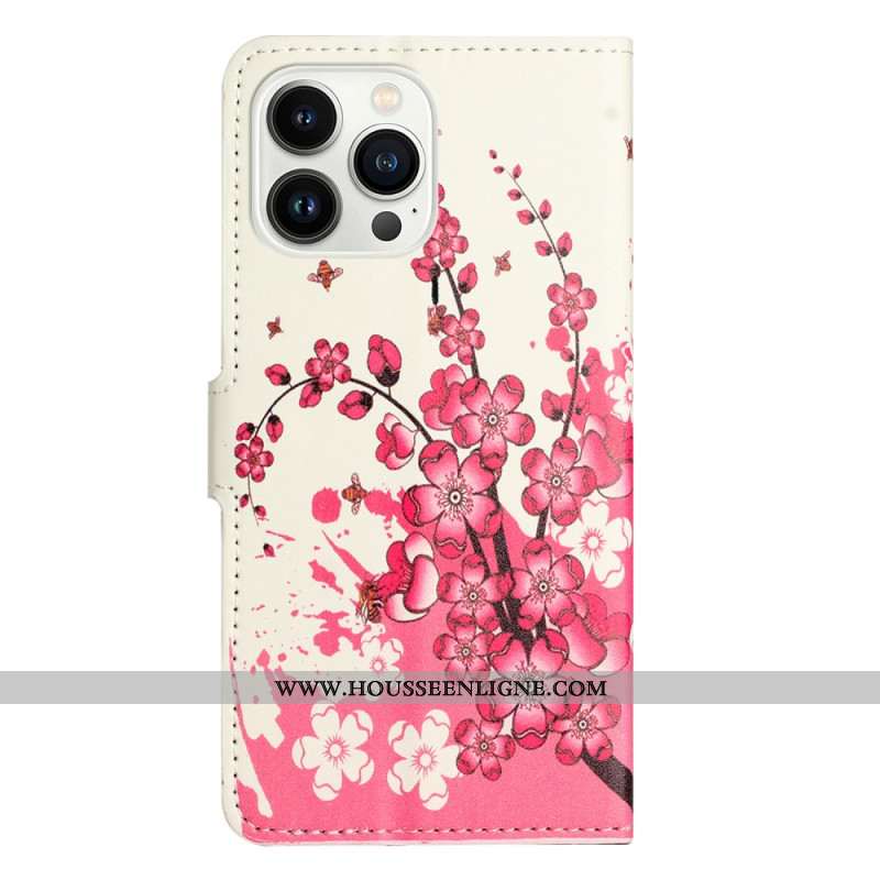 Housse iPhone 16 Pro Max Fleurs de Prunier