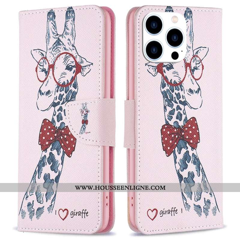 Housse iPhone 16 Pro Max Girafe Intello