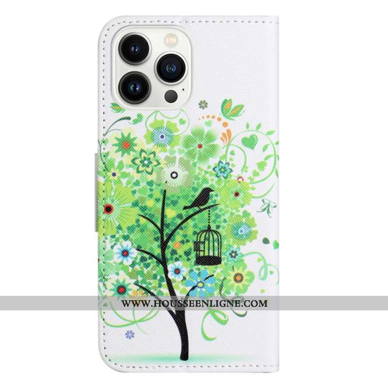 Housse iPhone 16 Pro Max Motif Arbre Vert