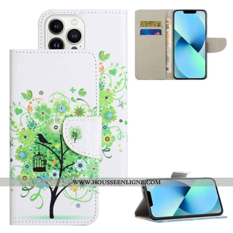 Housse iPhone 16 Pro Max Motif Arbre Vert