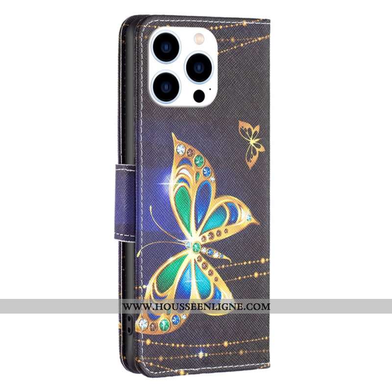 Housse iPhone 16 Pro Max Papillon Bijoux