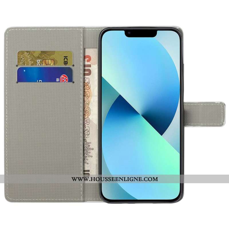 Housse iPhone 16 Pro Max Papillon Bleu