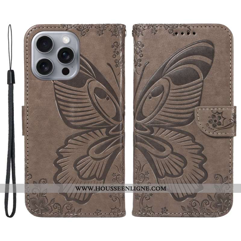 Housse iPhone 16 Pro Max Papillon Graphique