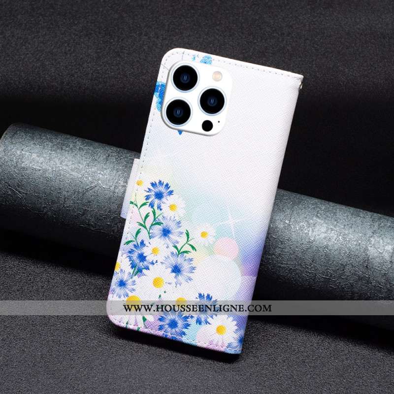 Housse iPhone 16 Pro Max Papillon et Fleurs