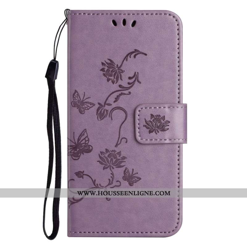 Housse iPhone 16 Pro Max Papillons et Fleurs