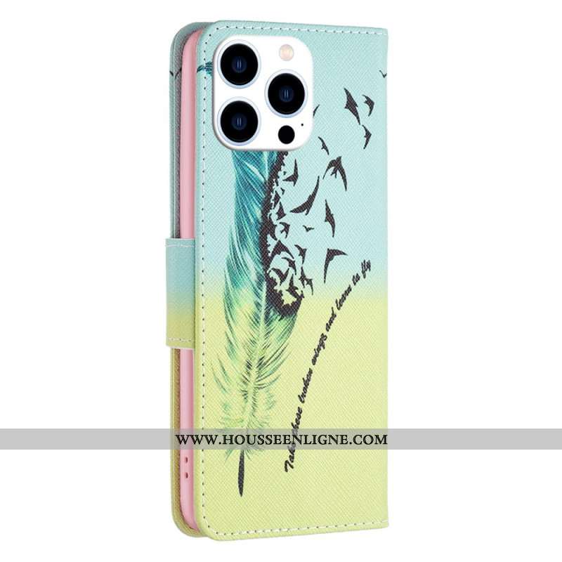 Housse iPhone 16 Pro Max Plume et Oiseaux