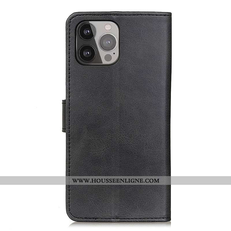 Housse iPhone 16 Pro Max Simili Cuir Mat