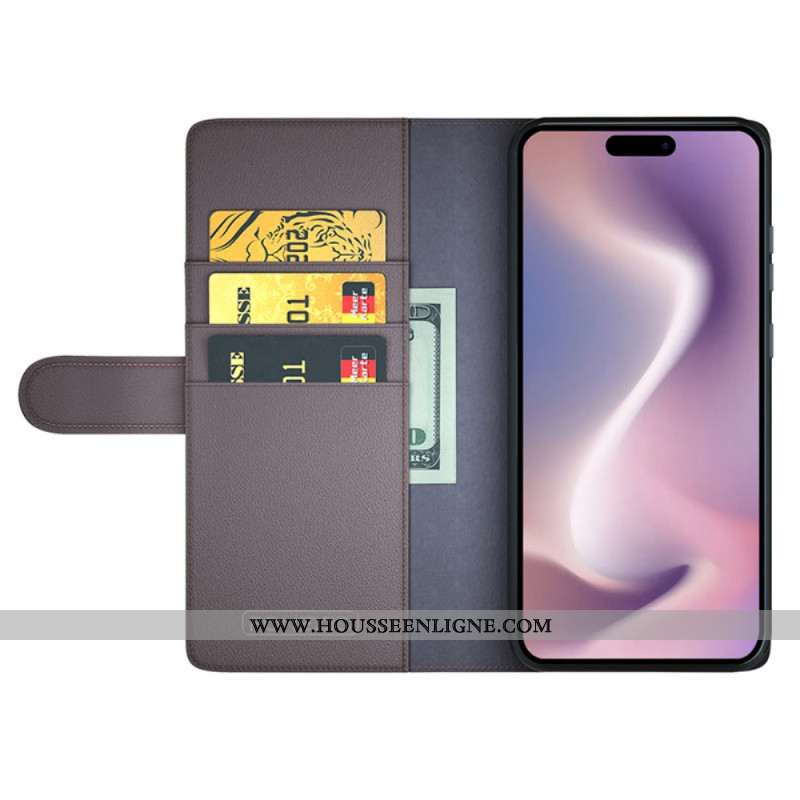 Housse iPhone 16 Pro Max Véritable Cuir