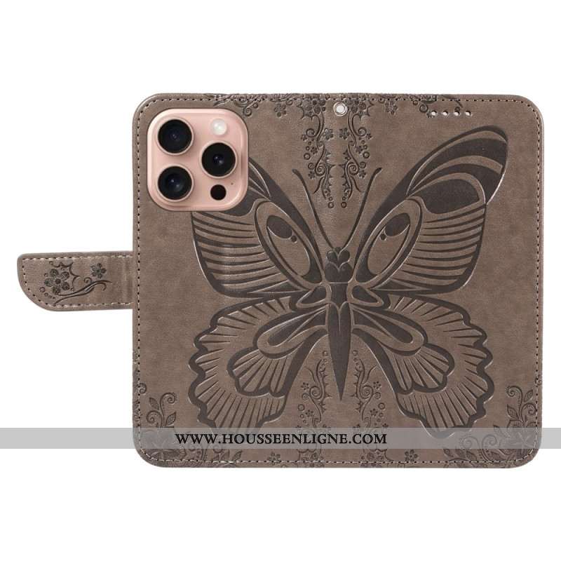 Housse iPhone 16 Pro Papillon Graphique