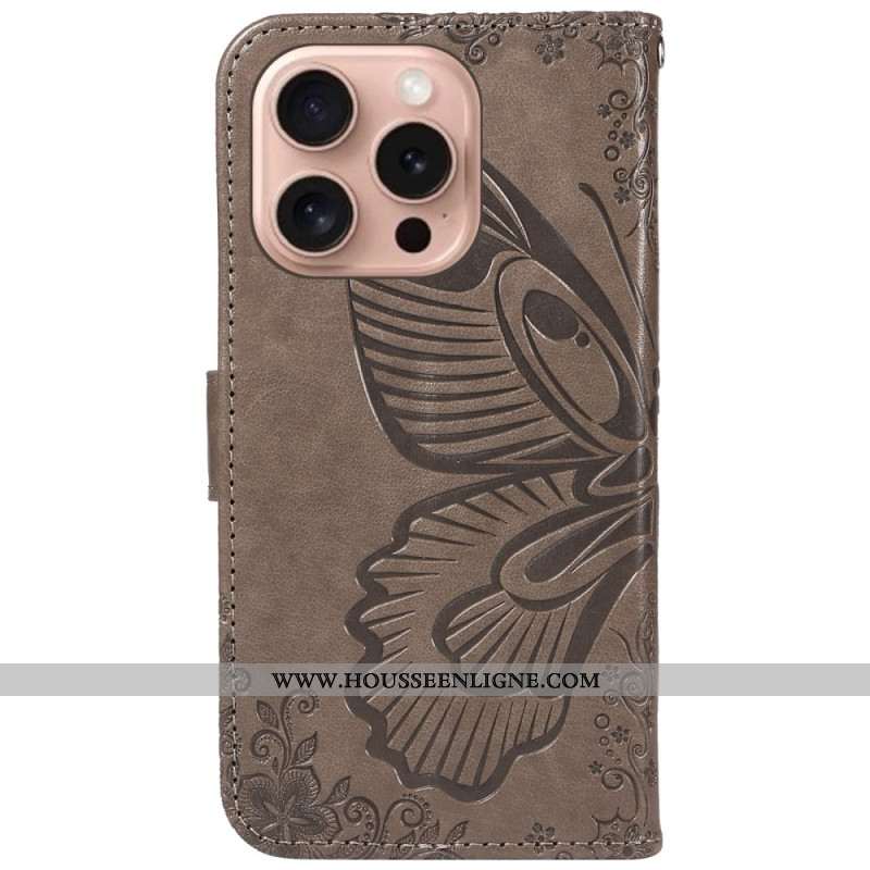 Housse iPhone 16 Pro Papillon Graphique