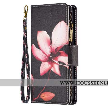 Housse iPhone 16 Pro Portefeuille Lotus