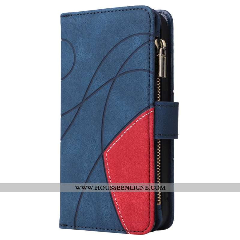 Housse iPhone 16 Pro Portefeuille Motif Géométrique