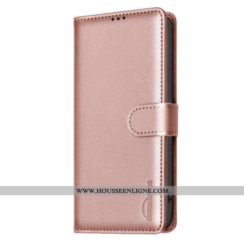 Housse iPhone 16 Pro Simili Cuir Lisse BINFEN COLOR