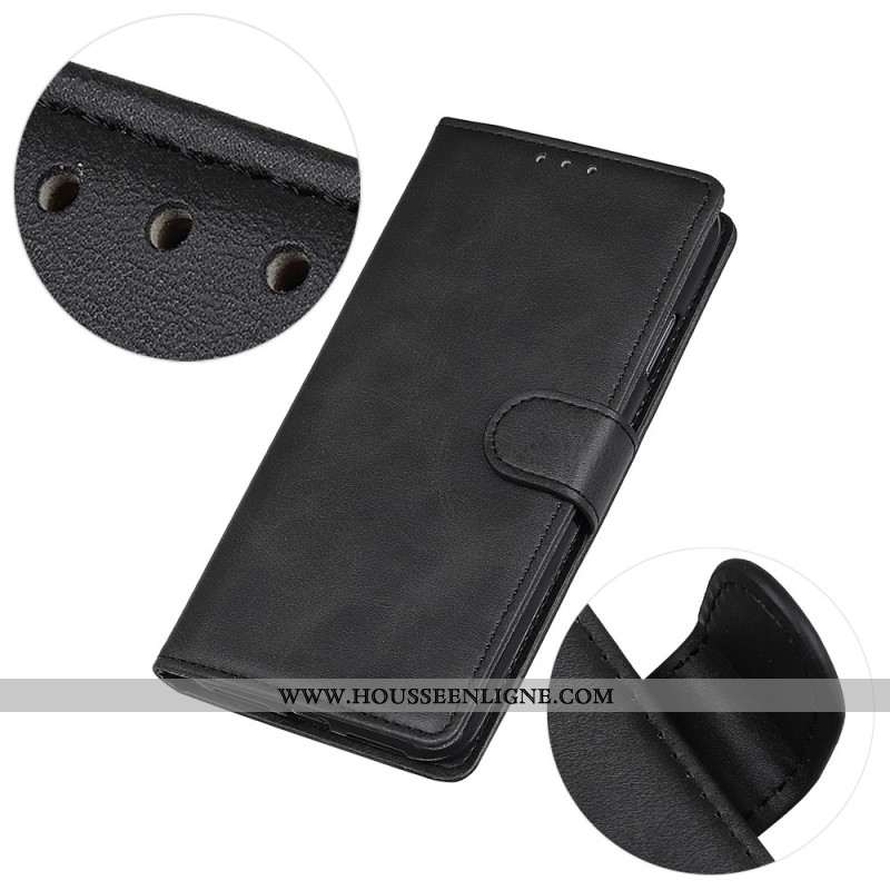 Housse iPhone 16 Simili Cuir Mat