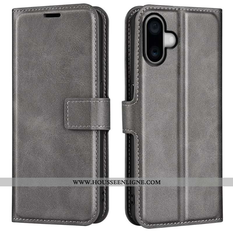 Housse iPhone 16 Style Cuir