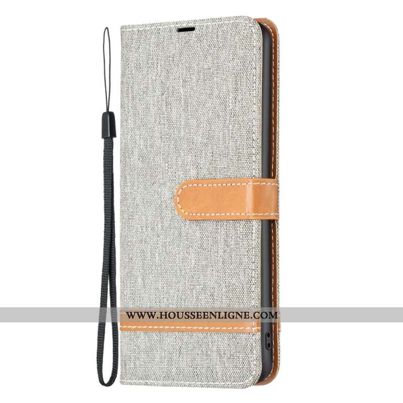 Housse iPhone 16 Texture Tissu Jean