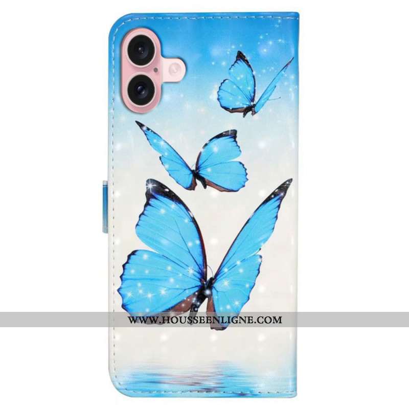 Housse iPhone 16 Trois Papillons