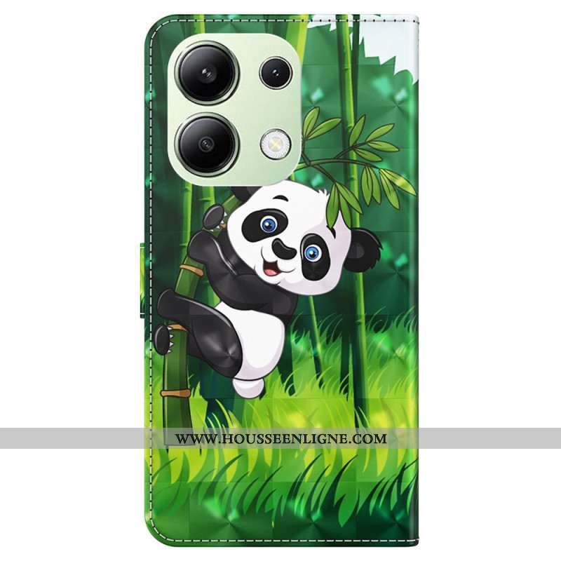 HousseXiaomi Redmi Note 13 4G Panda Bambou à Lanière