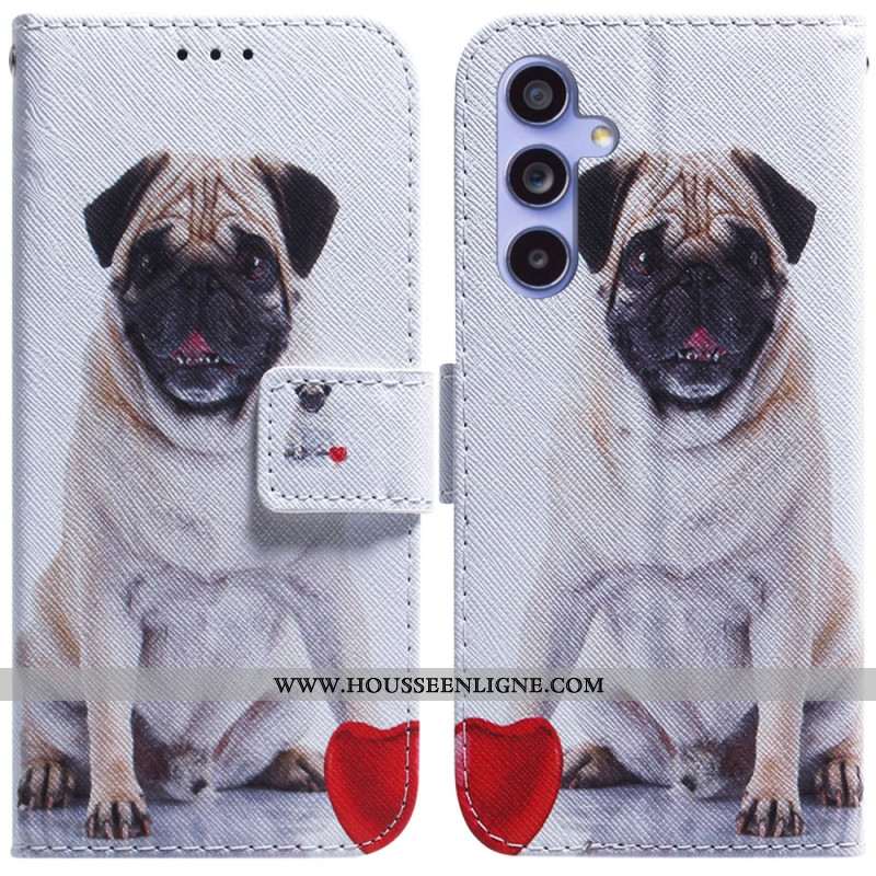 Pour Samsung Galaxy A55 5G Pug Dog