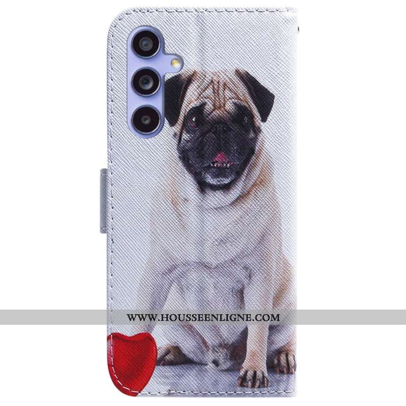 Pour Samsung Galaxy A55 5G Pug Dog