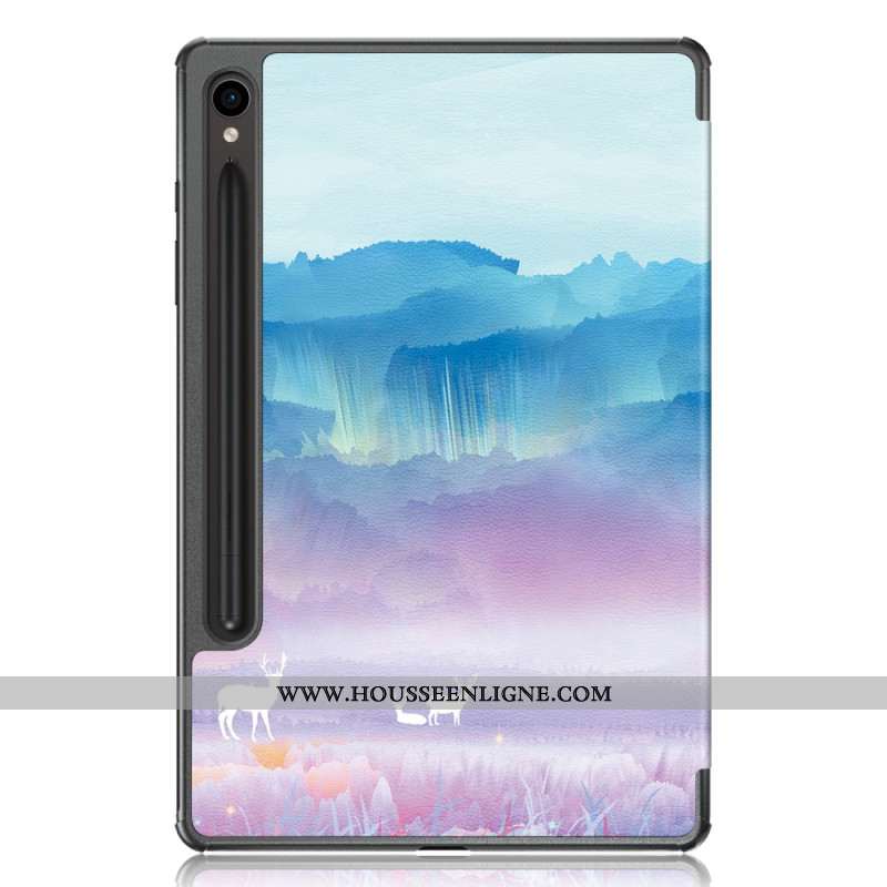 Smart Case Samsung Galaxy Tab S9 FE Cerfs Fantaisie