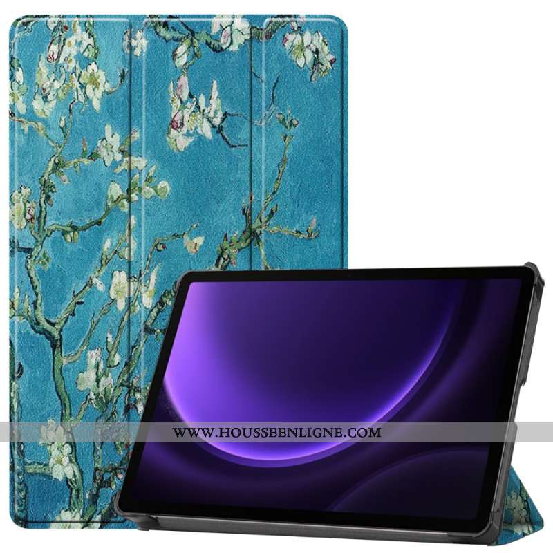 Smart Case Samsung Galaxy Tab S9 FE Fleurs d'Abricot