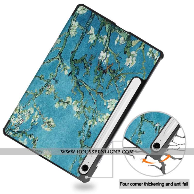 Smart Case Samsung Galaxy Tab S9 FE Fleurs d'Abricot