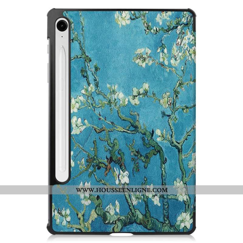 Smart Case Samsung Galaxy Tab S9 FE Fleurs d'Abricot